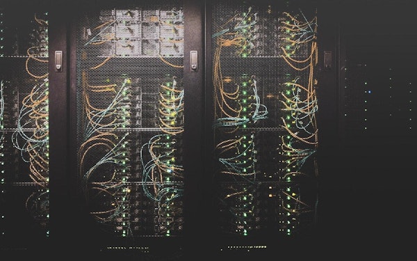 A cable network in an active computer server.